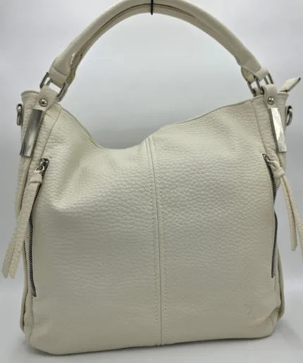 Чанта от еко кожа в екрю